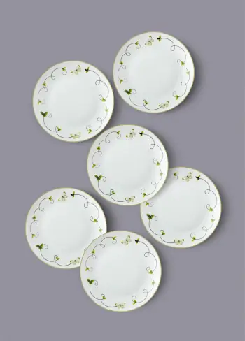 Set pjatash ëmbëlsirash (6 copë), Hermia, DNR0067