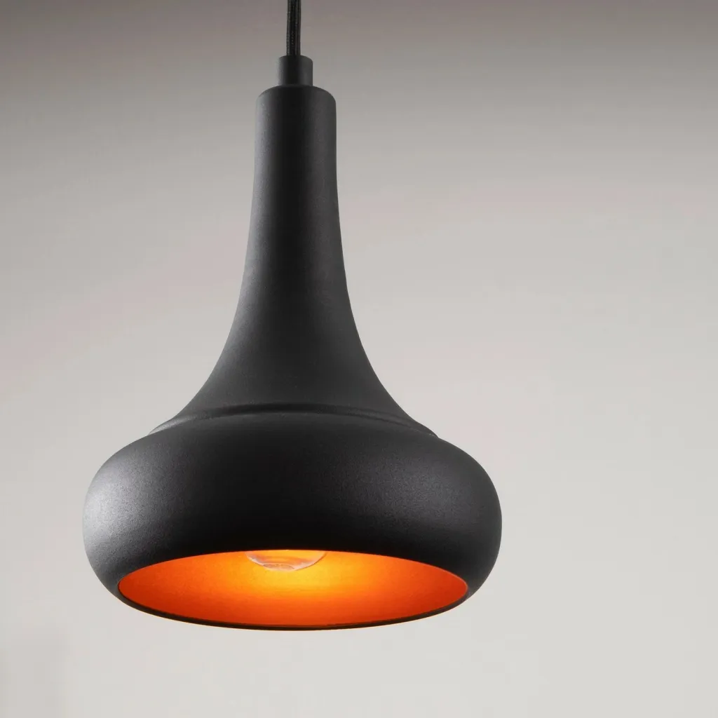 Llambë tavani Opviq, Berceste - N-1374, e zezë, moderne - 5