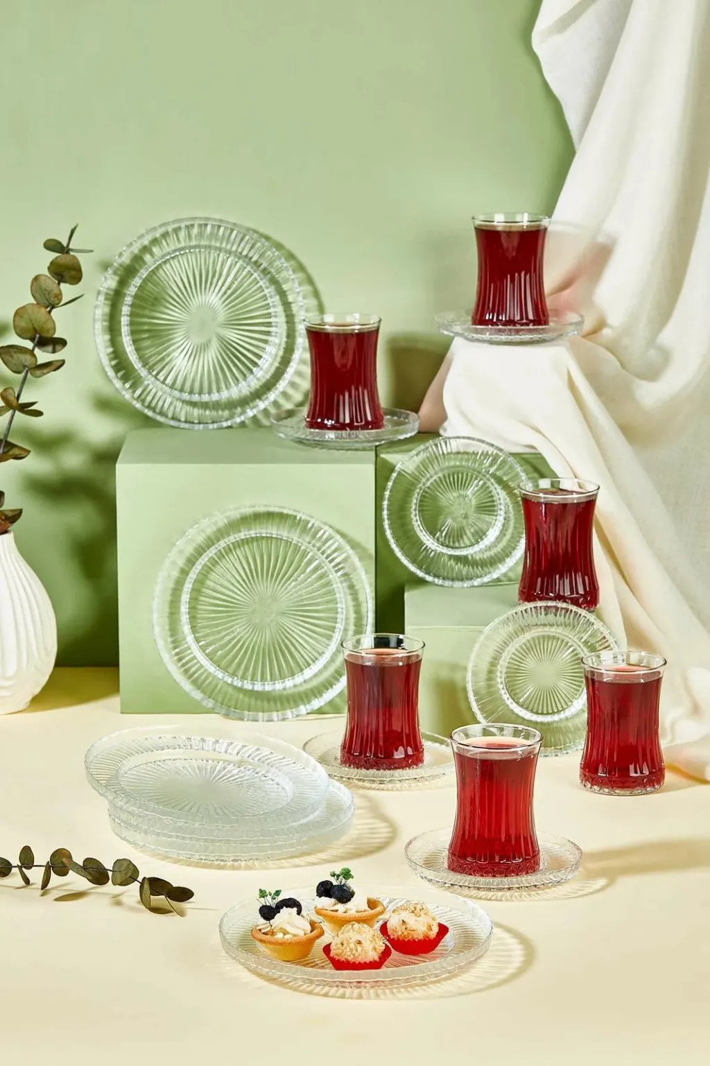 Set çaji prej xhami, 18 copë, Hermia, Riva - 2