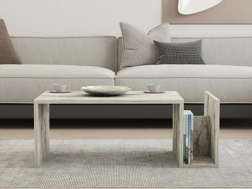 Tavolinë kafeje Hanah Home, Memo - Freesia Marble - 3