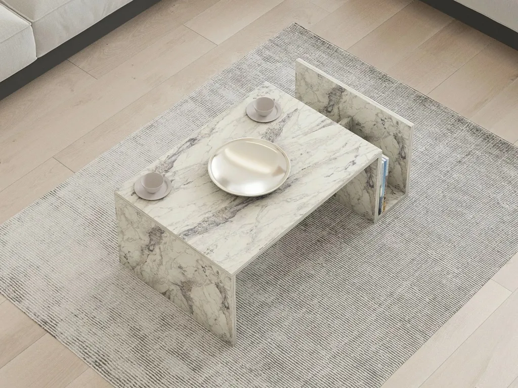 Tavolinë kafeje Hanah Home, Memo - Freesia Marble - 4