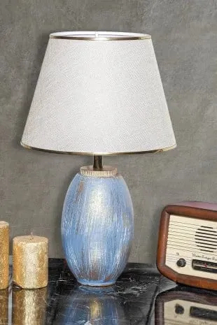 Llambë tavoline Opviq, blu dhe ari, TM277 - 2