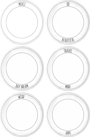 Set pjatash shërbimi (6 copë), Hermia, DLY003