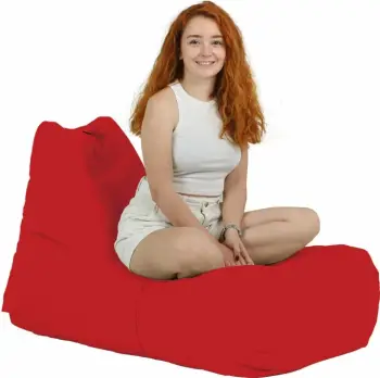 Qese ulëse për kopsht, ngjyrë e kuqe, Atelier del Sofa, Trendy Comfort Bed Pouf