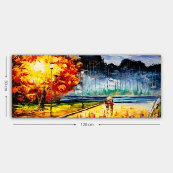 Pikturë dekorative në kanavacë, shumëngjyrëshe, YTY321428297209_50120, 50x120cm