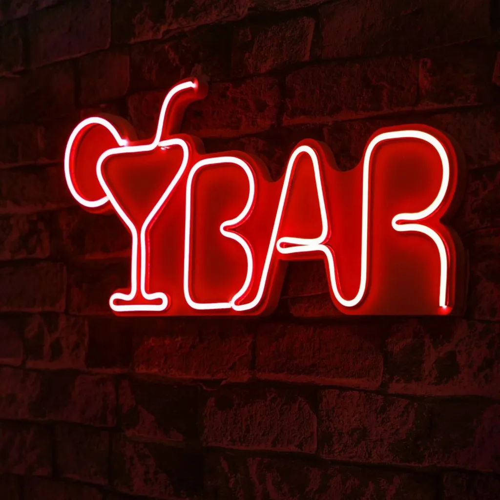 Dritë dekorative LED plastike, BAR, e kuqe - 2