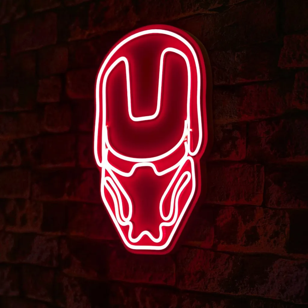 Dritë dekorative LED plastike, Iron Man, e kuqe - 2