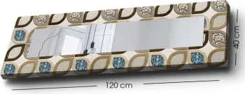 Pasqyrë dekorative Wallity, 40120YMA-30, shumëngjyrëshe, 40x120cm