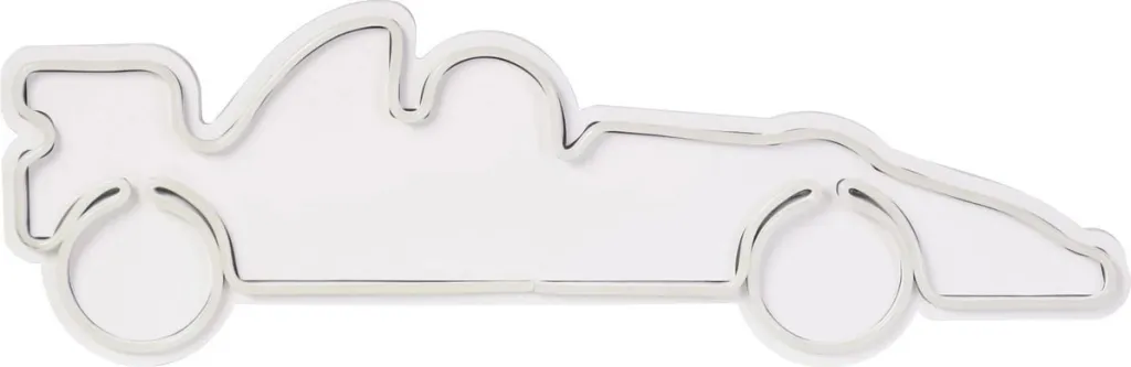 Dritë dekorative LED, plastikë, makinë garash Formula 1, e bardhë - 7