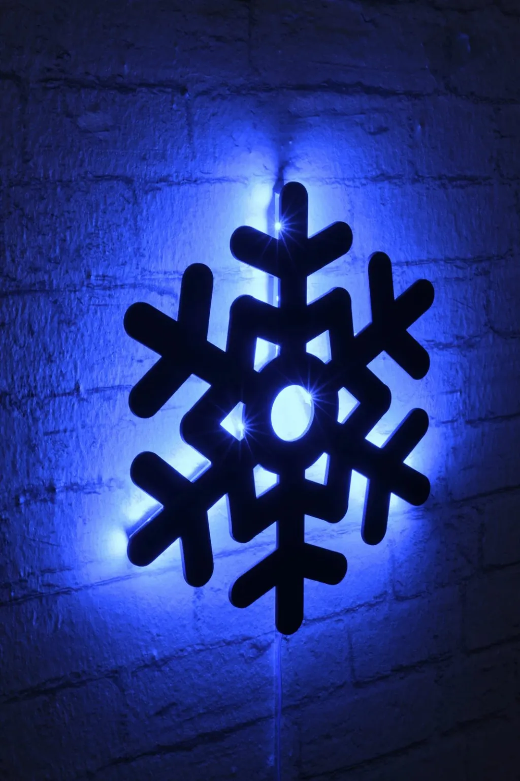 Dritë dekorative LED, formë bore, ngjyrë kaltër, Wallity Snowflake 2 - 3