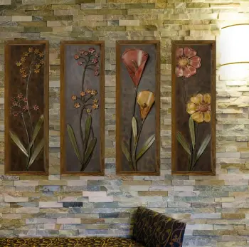 Pikturë dekorative me kornizë MDF (4 copë), Wallity, KZM384