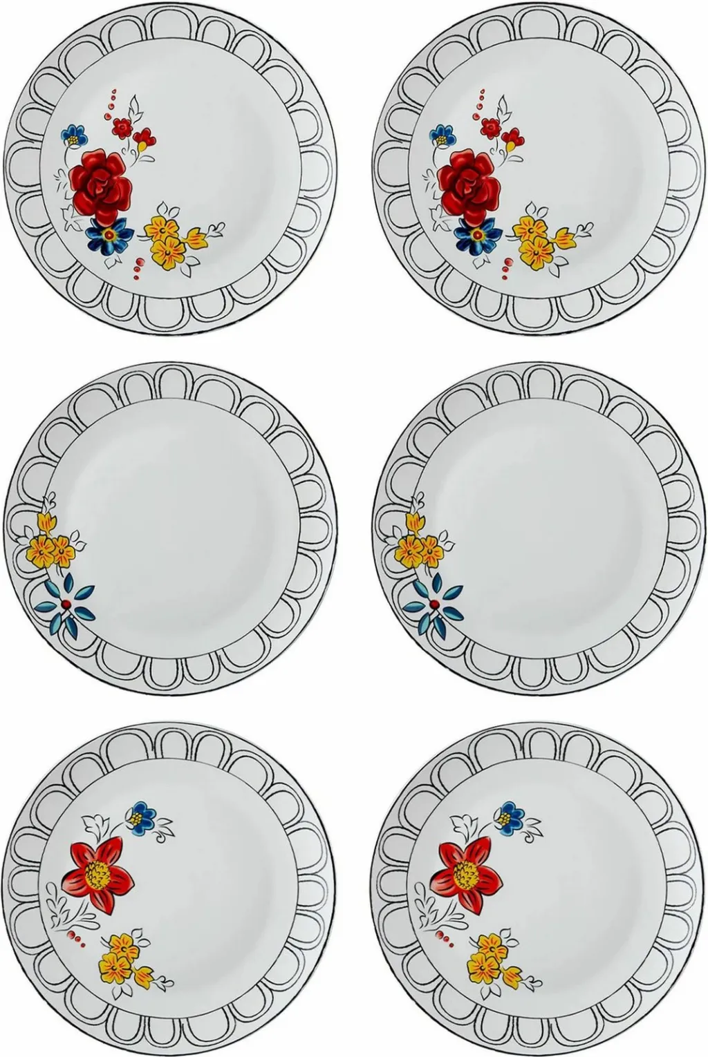 Set pjatash shërbimi (6 copë), Hermia, DNR0054 - 2