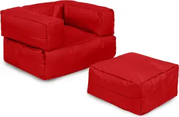 Puf për fëmijë për kopsht, një vend, i kuq, Atelier del Sofa