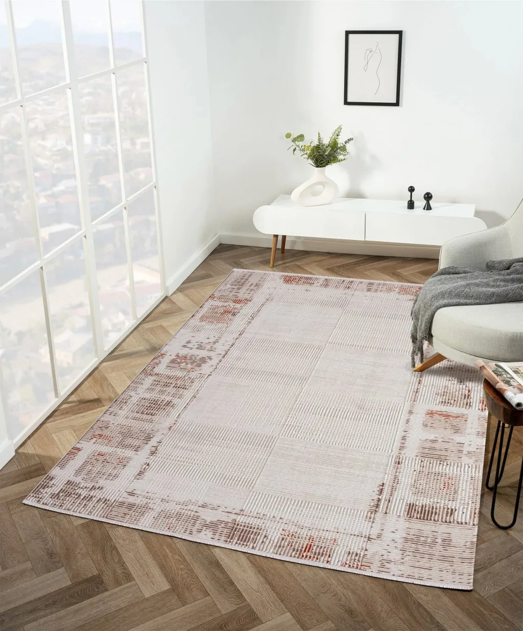 Qilim Conceptum Hypnose, Elex 5202, 100x200cm, ngjyrë bezhë - 2