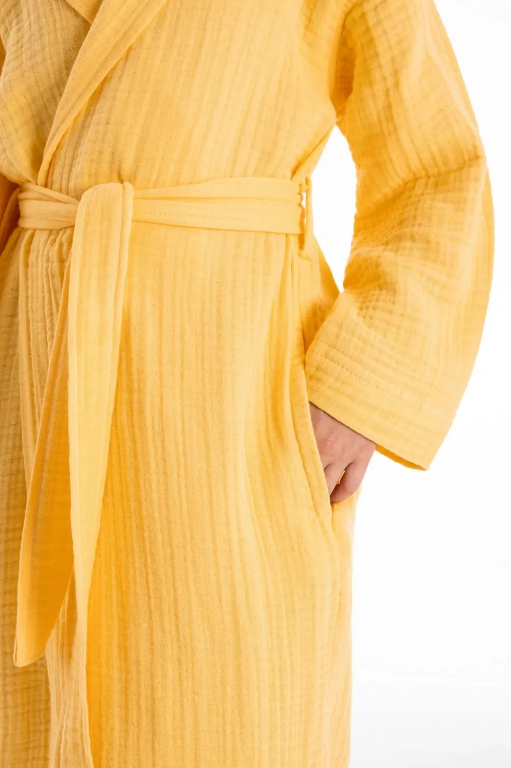 Rrobdeshamber për fëmijë Mijölnir, muslin, e verdhë - 5
