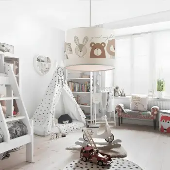 Llambë tavani Opviq, AYD-2993, kapak prej tekstili, shumëngjyrëshe