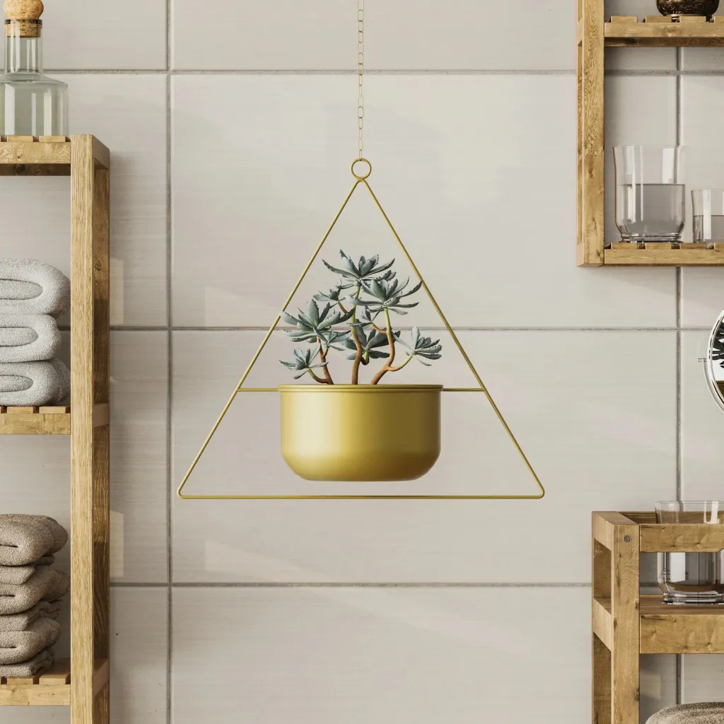 Vazo dekorative e varur, ngjyrë ari, Aberto Design, Harpusta - 4