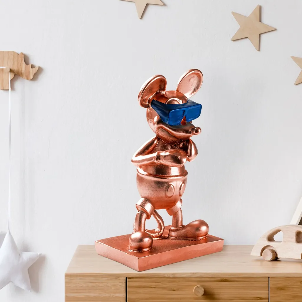 Objekt dekorativ Aberto Design, Souris-2, bakër e kaltër - 3