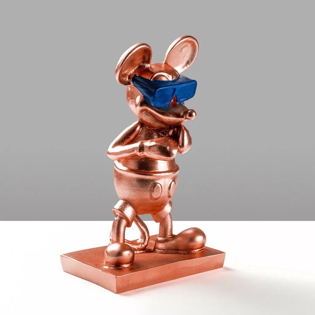 Objekt dekorativ Aberto Design, Souris-2, bakër e kaltër - 5