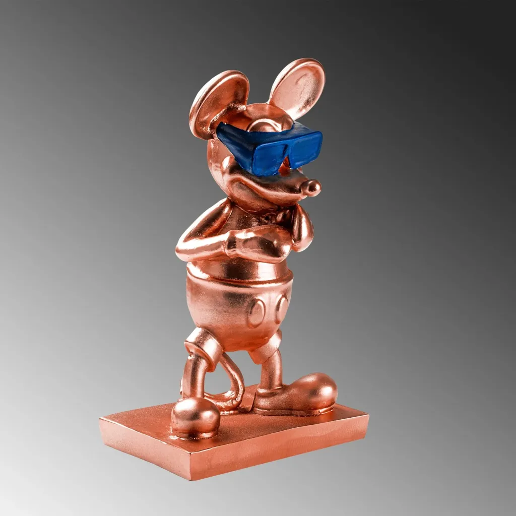 Objekt dekorativ Aberto Design, Souris-2, bakër e kaltër - 6