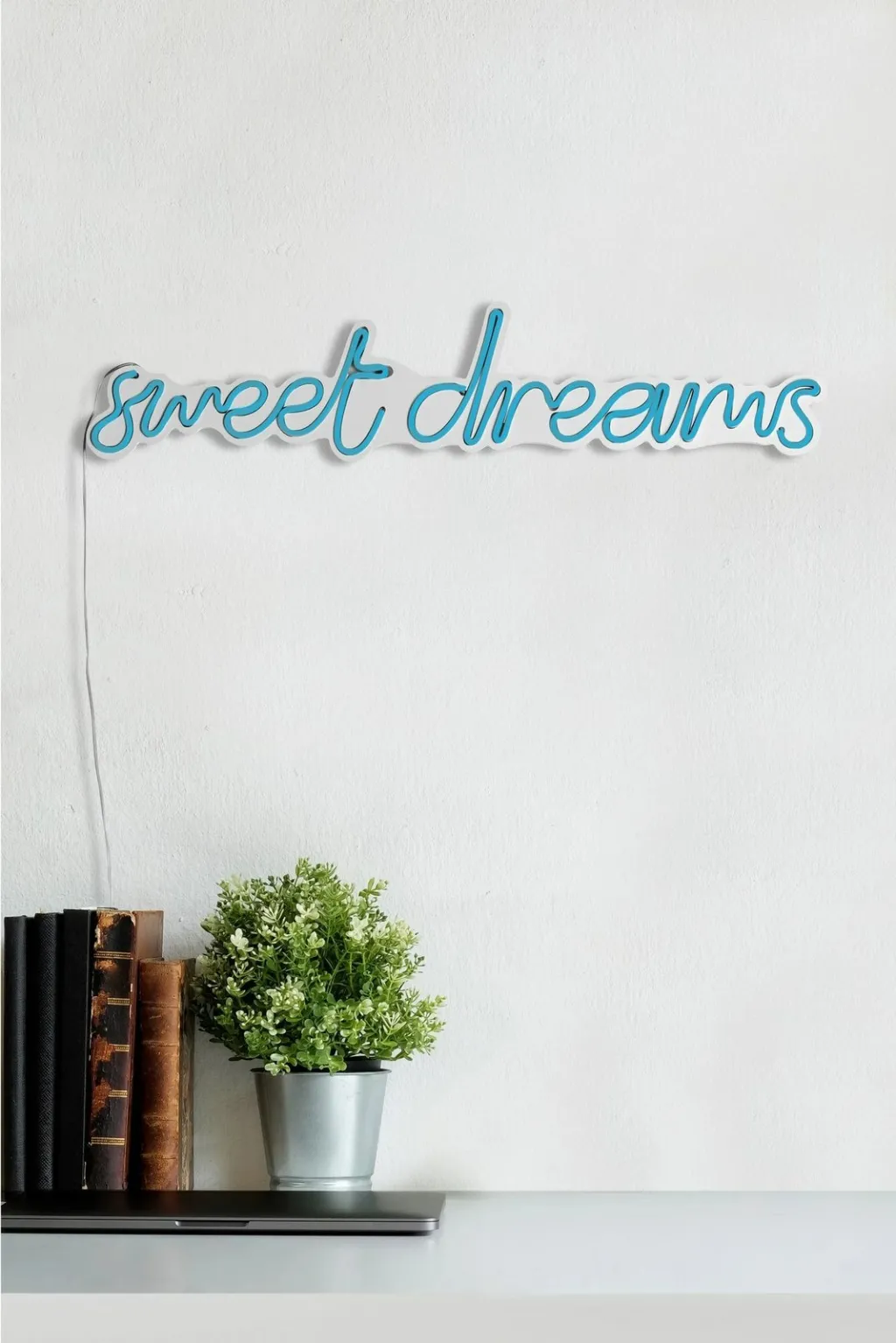 Dritë dekorative LED, plastikë, 'sweet dreams', ngjyrë kaltër - 6