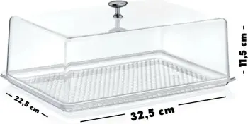 Pjatë servirëse për embëlsira Hermia CLRKS-3, 32.5 x 22.5 x 11.5 cm