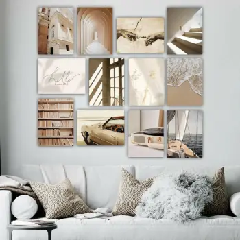 Piktura dekorative MDF (12 copë), Wallity, 12MDF41YS