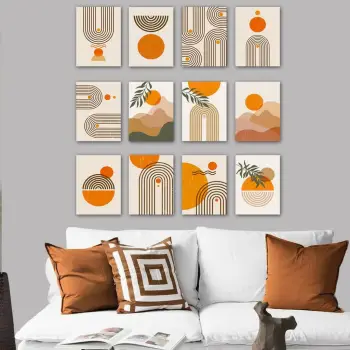 Piktura dekorative MDF (12 copë), Wallity, 12MDF14YS