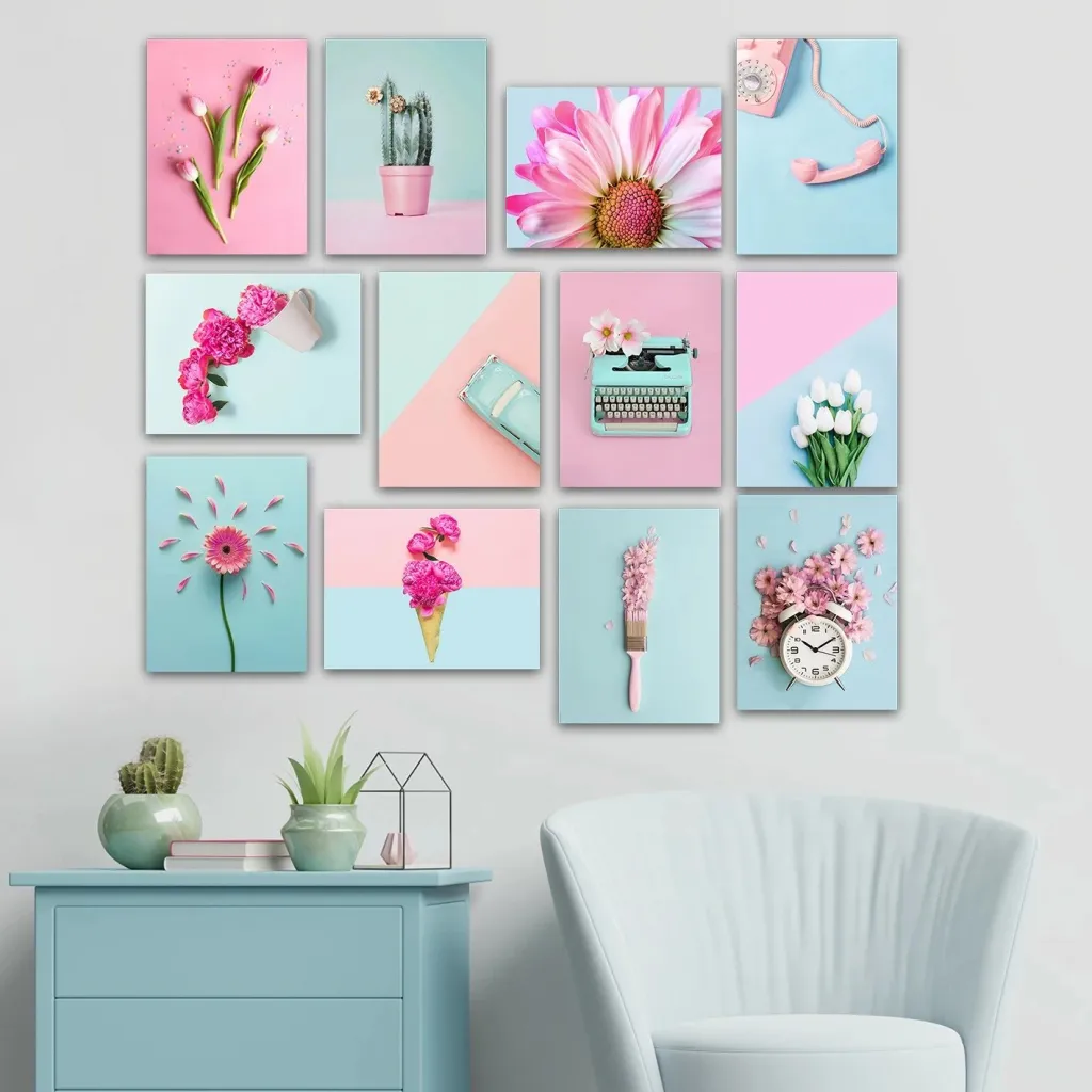 Piktura dekorative MDF (12 copë), Wallity, 12MDF32YS - 1