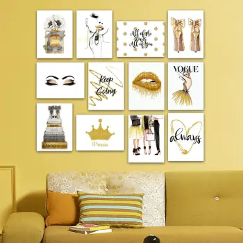 Piktura dekorative MDF (12 copë), Wallity, 12MDF25YS