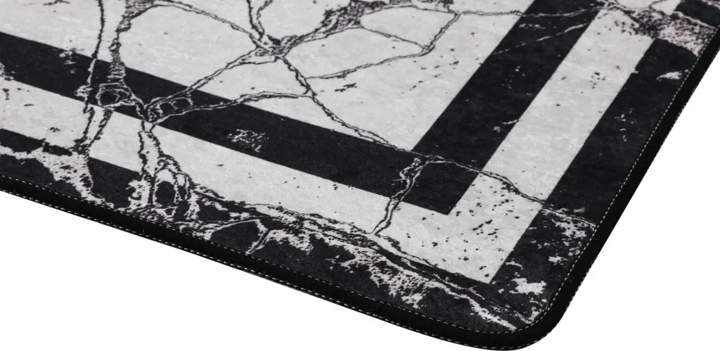 Tapet për banjo, Mijölnir, marmor, e zezë dhe e bardhë, 70x120cm - 5