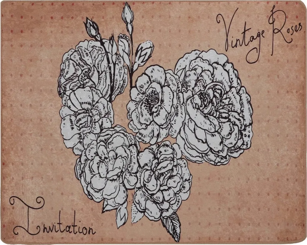 Tapet për banjo Mijölnir, Vintage Roses, 80x100cm - 4