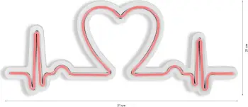 Dritë dekorative LED plastike, Love Rhythm, ngjyrë rozë