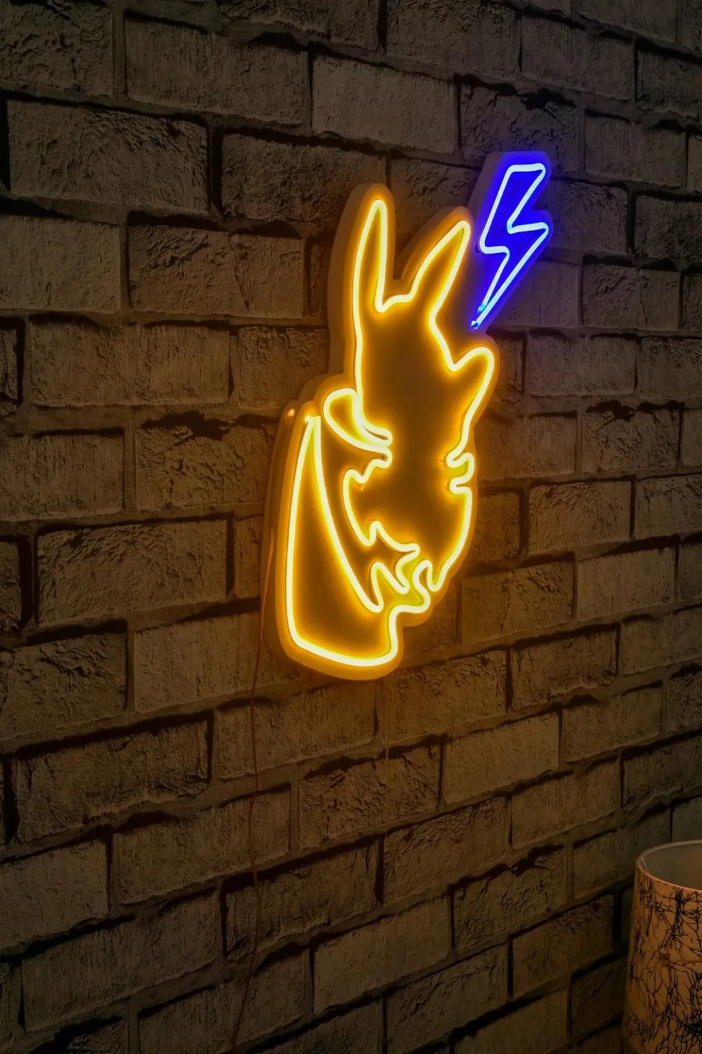 Dritë dekorative LED plastike, Pikachu, e verdhë dhe blu - 3
