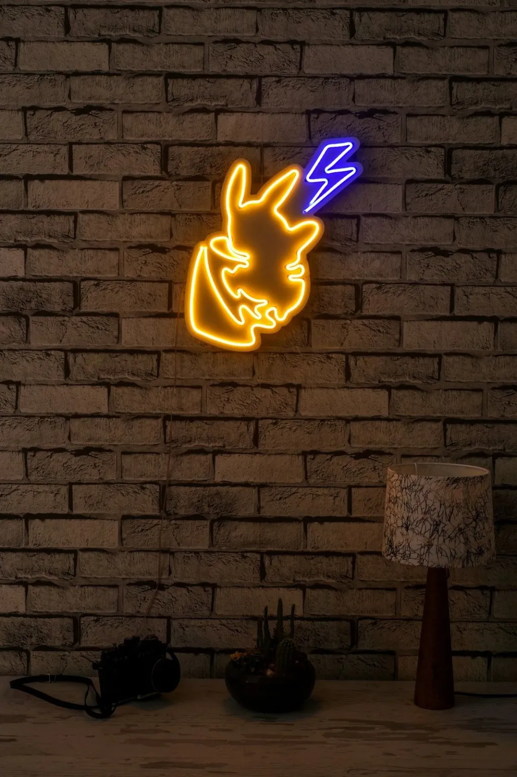 Dritë dekorative LED plastike, Pikachu, e verdhë dhe blu - 4