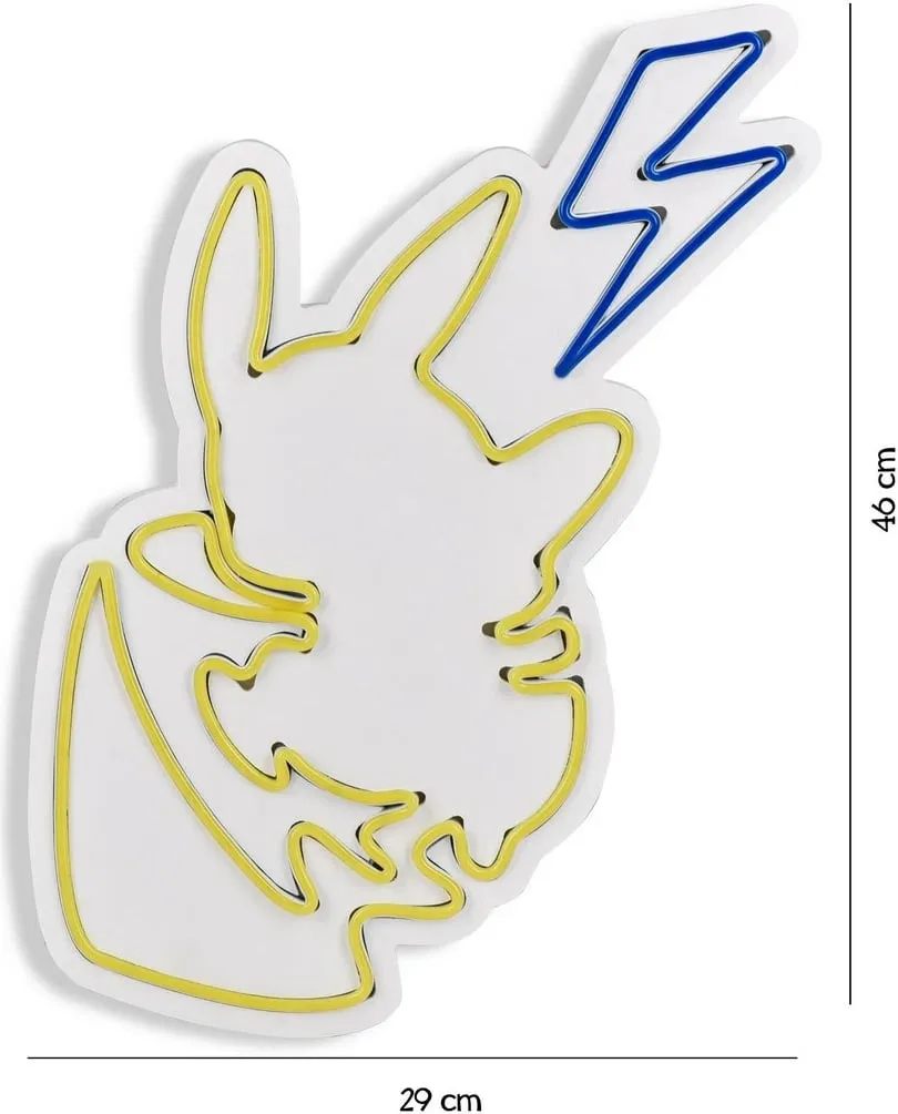 Dritë dekorative LED plastike, Pikachu, e verdhë dhe blu - 10