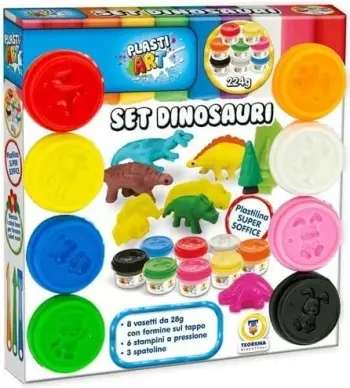Teo Plasteline Set Dinosauresh 8Pcs 28Gr 21124552