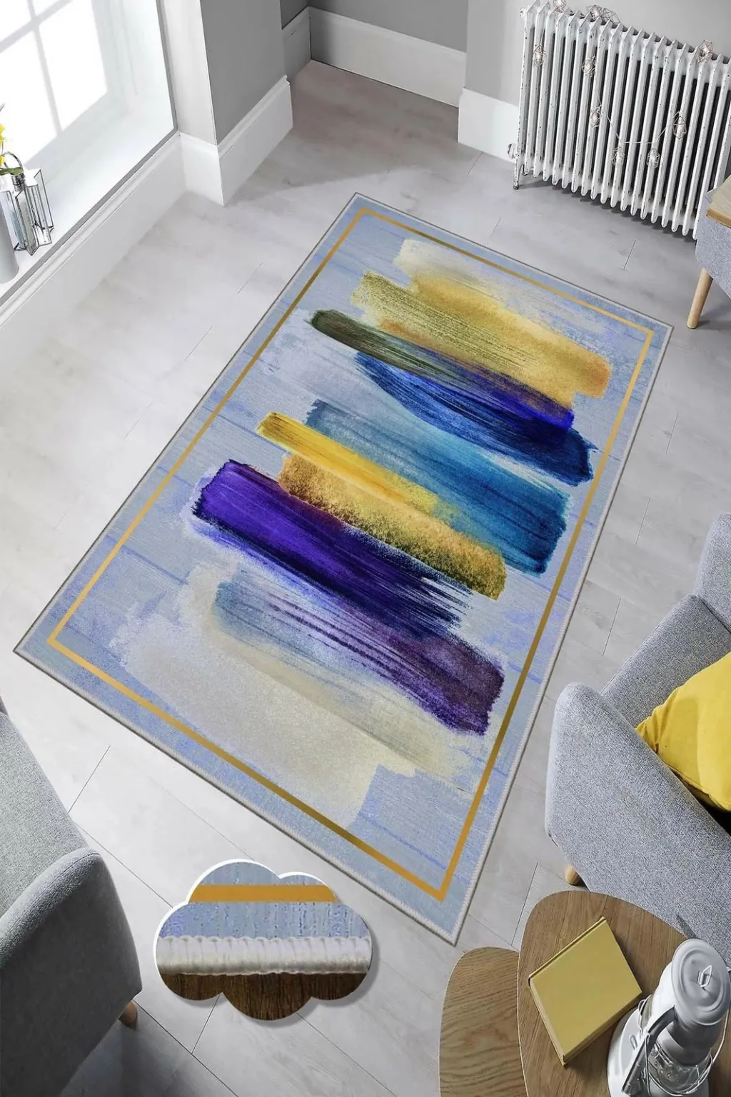 Qilim (60x100) Conceptum Hypnose, Hmnt898, shumëngjyrësh - 2