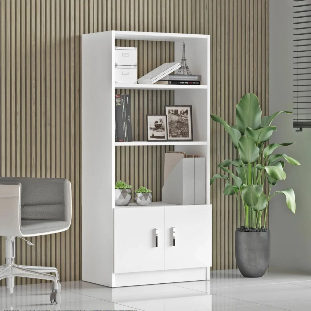 Raft librash Hanah Home, Vo4-W, i bardhë - 2