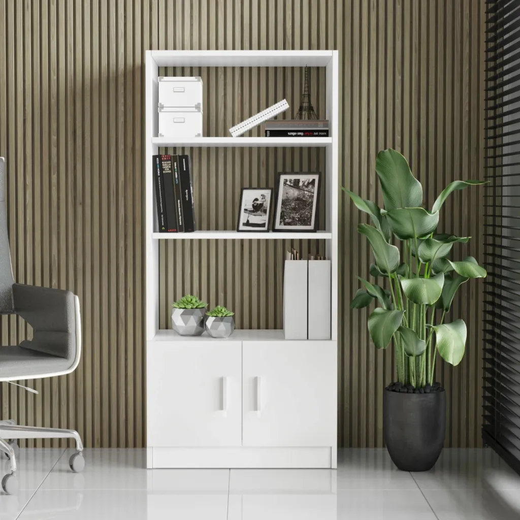 Raft librash Hanah Home, Vo4-W, i bardhë - 3