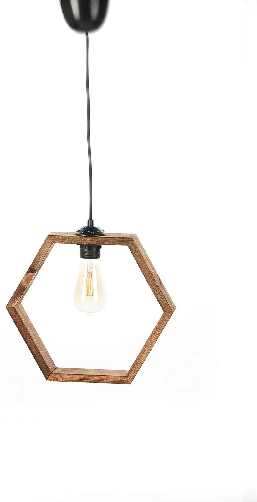 Llambë tavani prej druri, Opviq, Hexagon Antiquation - 3