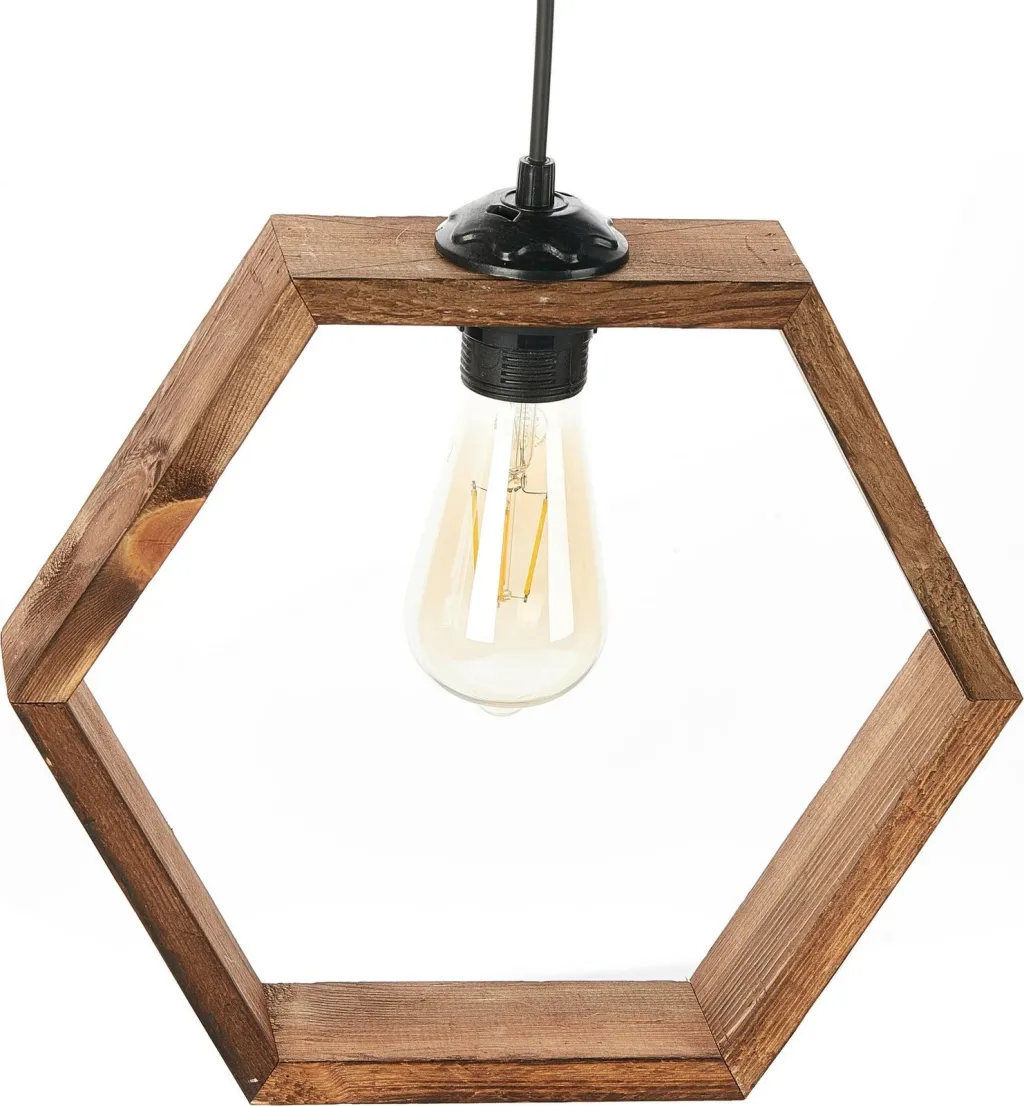 Llambë tavani prej druri, Opviq, Hexagon Antiquation - 4