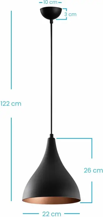 Llambë tavani Opviq, Berceste - N-1395, e zezë