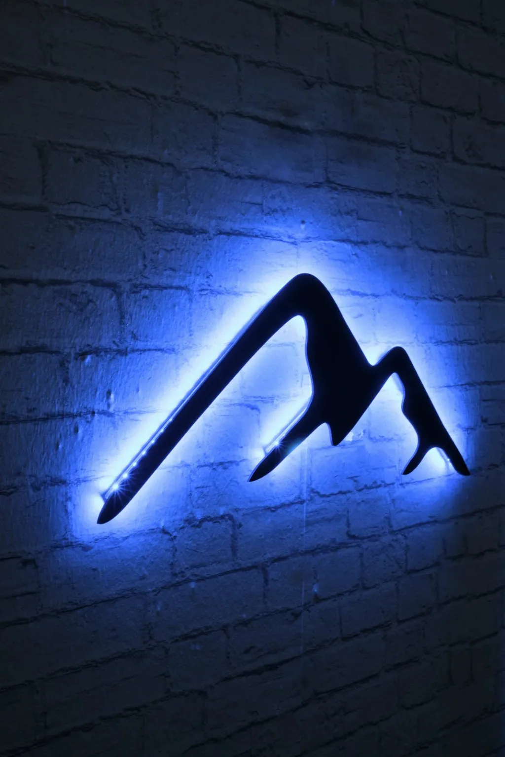 Dritë dekorative LED, motiv mali, ngjyrë blu - 3