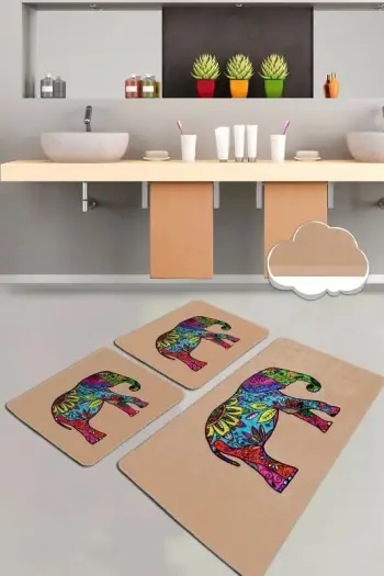 Set tapetash për banjo (3 copë), Mijölnir, Olifant, bezhë