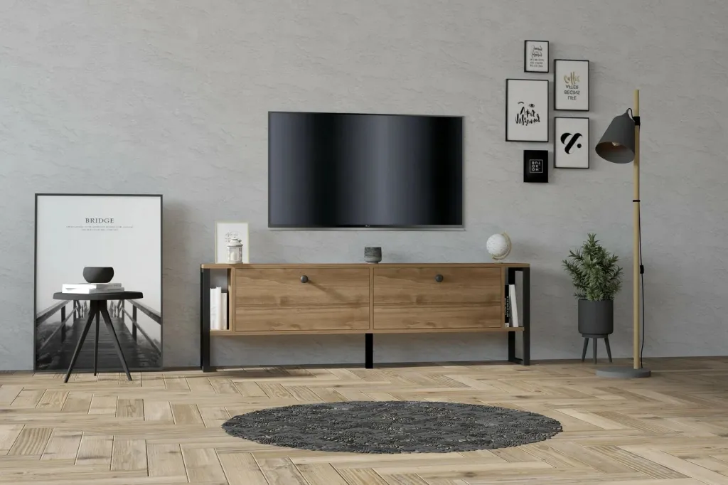 Komodë TV Hanah Home, ngjyrë ahu (walnut) - 1