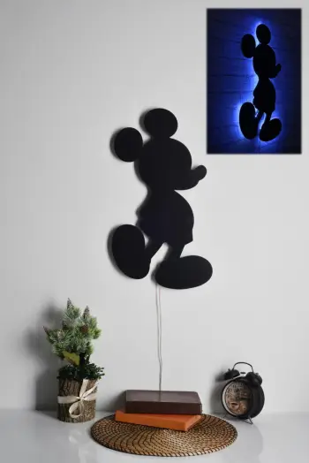 Dritë dekorative LED Mickey Mouse, ngjyrë kaltër