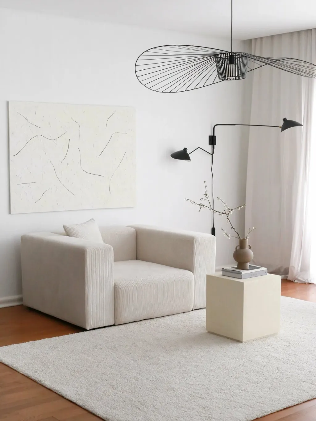 Karrige Wing Atelier del Sofa, Yolo, e bardhë - 2