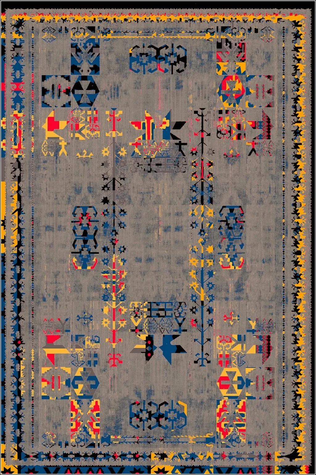Qilim për korridor, shumëngjyrësh, Conceptum Hypnose CT-1237, 80x150cm - 2