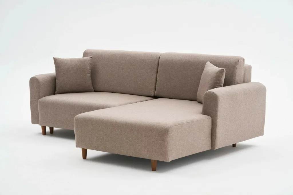 Kënd divan-krevat Atelier del Sofa, mane djathtas, ngjyrë kafe - 5